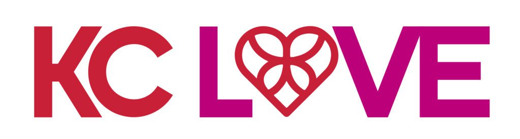 kc love pink and purple logo